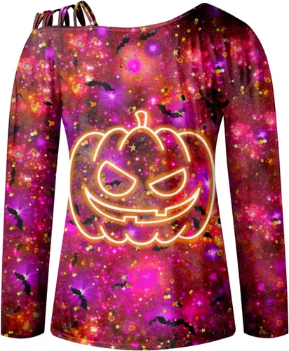 Vista 4 de COTECRAM Blusa sexy de manga larga con hombros descubiertos para otoño e invierno 2023