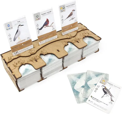 Vista 7 de Organizador TowerRex para Juego de Mesa Wingspan y Expansión Europea, Expansión Oceanía, Inserción de Almacenamiento, No para Asia