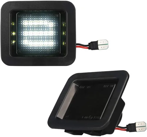 Vista 8 de Conjunto de lámpara LED para placa de matrícula, compatible con F150 2015-2020, 17-20 Raptor, lente transparente, 6000 K, blanco, paquete de 2
