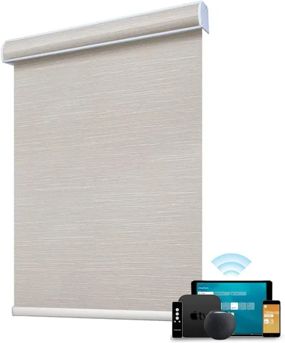 Vista 38 de SmartWings Persianas enrollables con cable duro PoE 100% opacas, muestra de tela