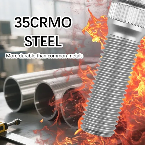 Vista 3 de 6 pernos de rueda UNF 1/2 20 para remolque, pernos de rueda de alta resistencia, ejes de 2000-7000 libras con longitud de 2.11 pulgadas, diámetro