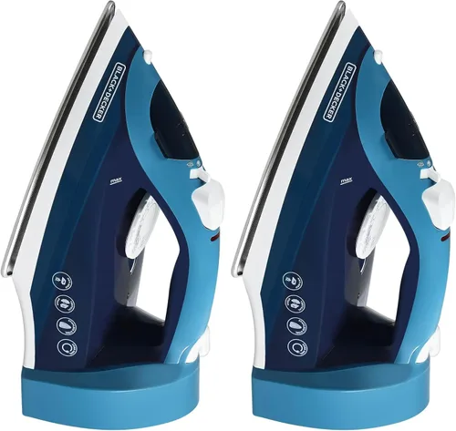 Vista 12 de BLACK+DECKER Vitessa - Plancha de vapor avanzada, ICR2020, suela antiadherente de vapor uniforme, apagado automático, cable retráctil sin enredos