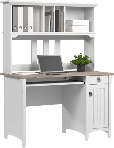 Vista 11 de Bush Furniture Salinas Mission escritorio con gabinete, Madera