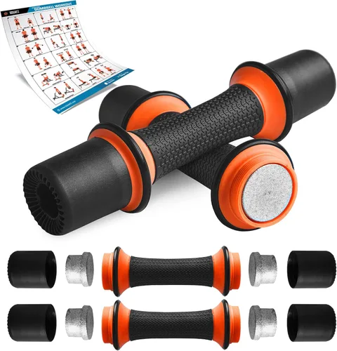 Vista 8 de Squatz Adjustable Dumbbell Set 70-140LB Adjustable Dumbbells For Home Gym, Anti-Slip Handle With Heavy‑Duty Plates, Exercise Fitness Dumbbells For