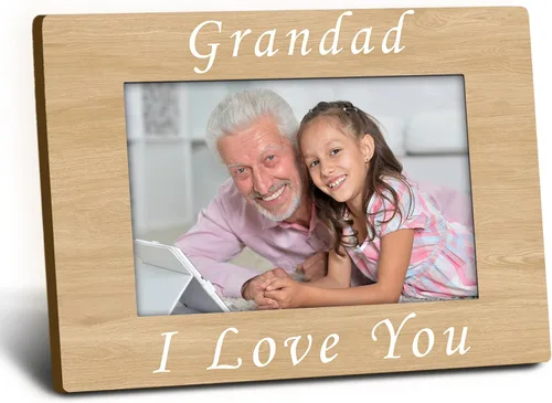 Vista 8 de Marco de fotos de madera para tía de 4 x 6 pulgadas, para regalo de Navidad, Día de la Madre, cumpleaños para tía de sobrina, sobrino, tía te amo