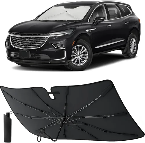 Vista 8 de EcoNour Parasol plegable para parabrisas de Mazda 3 2014-2016 2017 2018, parasol para ventana delantera de automóvil, protección UV, bloqueador