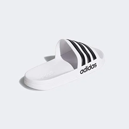 Vista 5 de Adidas Adilette - Sandalias de ducha para hombre, BlancoNegroBlanco