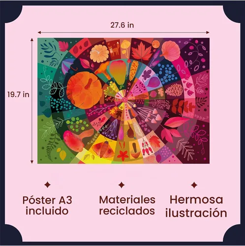 Vista 5 de Rompecabezas de Elena Essex 1000 Piezas para Adultos - Rueda de Otoño Rompecabezas de Otoño Rompecabezas de 1000 Piezas Rompecabezas de Setas
