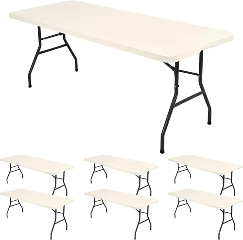 Vista 13 de 6 Pack de Manteles Ajustados para Mesas Rectangulares de 8 Pies, Cubierta de Mesa Aqua Azul Elástica para Picnic al Aire Libre, Paños de Mesa