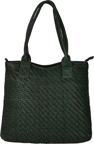 Vista 2 de ANTONIO VALERIA Alice Braided Washed Leather HandBag for Women