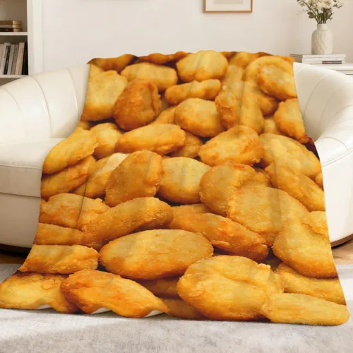 Vista 64 de Manta de Tiro de Tocino de Franela de Forro Polar Colcha de Aire Acondicionado Mejor Regalo Manta de Felpa Ligera y Acogedora para Sofá Silla
