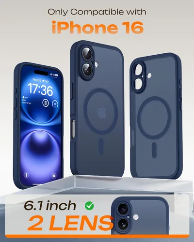 Vista 930 de TOCOL Funda para iPhone 11, compatible con Magsafe, protección completa de cámara, imanes integrados, protección contra caídas, funda translúcida