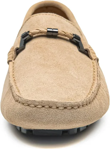 Vista 5 de Go Tour Mocasines Penny para hombre, mocasines para conducir, zapatos planos para barco