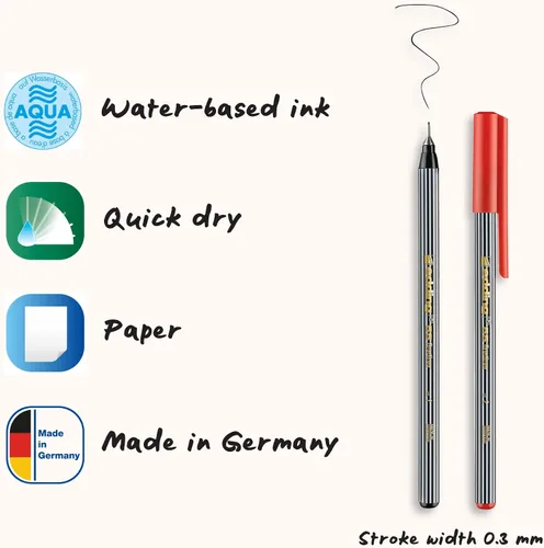 Vista 2 de edding 55 Fineliner Pack de 16 - Surtido