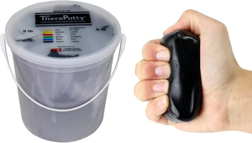 Vista 29 de CanDo 10-0920 TheraPutty - Masilla de ejercicio de mano estándar, Mediana, 1oz