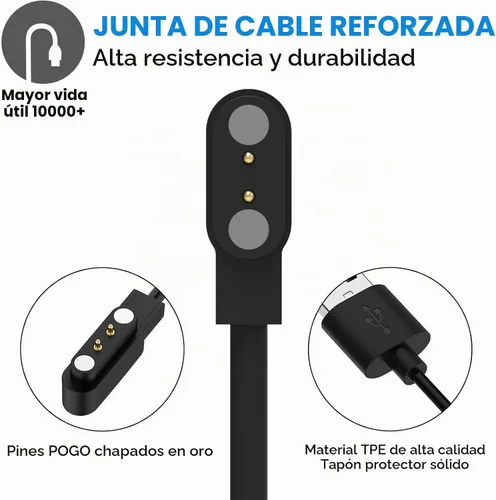 Vista 3 de VeryFit - Cargador de reloj inteligente para IDW13/IDW16/IDW19/IDW25/IDW26/IDW28/ID208