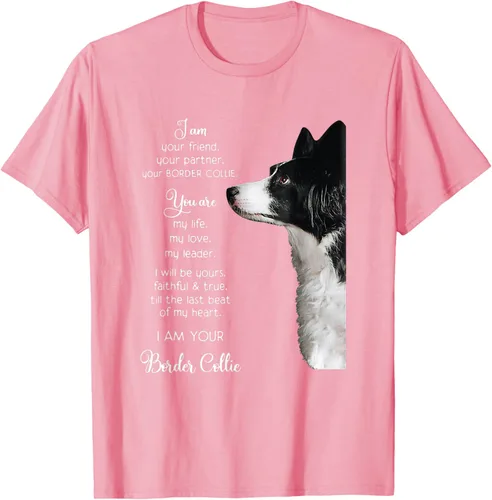 Vista 62 de Funny I Am Your Friend Your Partner Your Border Collie - Camiseta de regalo, Negro, S