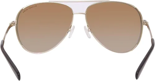 Vista 4 de Michael Kors Chelsea Bright MK 1101B 1014GO - Lentes de sol de aviador de metal dorado claro lentes degradados dorados
