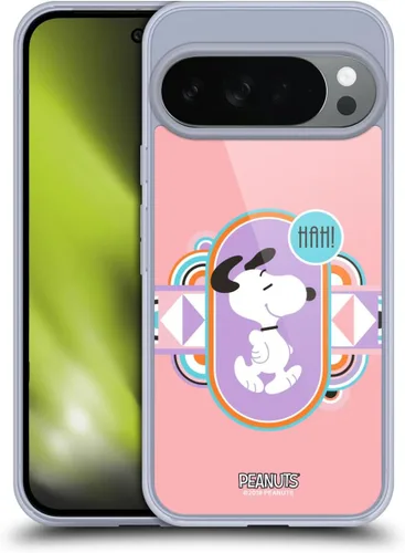 Vista 254 de Head Case Designs Snoopy Deco Dreams - Funda de gel con licencia oficial de Peanuts Blue Pattern [protección de grado militar] compatible con Google