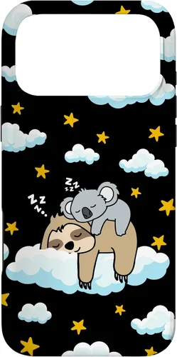 Vista 22 de Funny Sleeping Sloth with Baby Koala Mama Bear Napping Gift Case for iPhone 17