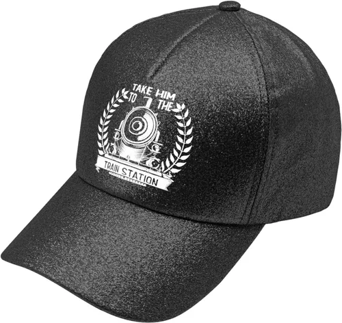 Vista 2 de devor Hats Take Him to The Train Station Baseball Cap for Men Funny Dad Hats Adjustable