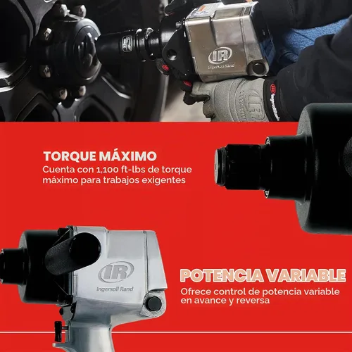 Vista 3 de Ingersoll Rand 271 Llave de impacto neumática de 1