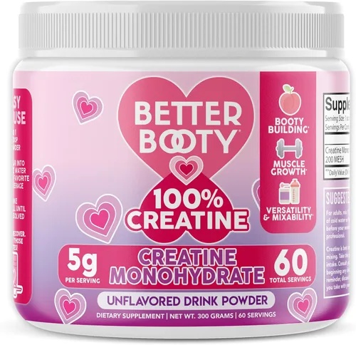 Vista 5 de Mezcla de bebida en polvo de creatina monohidrato para mujer, 100% creatina pura micronizada, 0.18 onzas por porción, apoyo energético