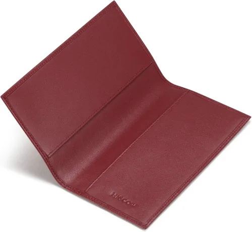 Vista 4 de HISCOW Funda minimalista para chequera, cuero de grano completo