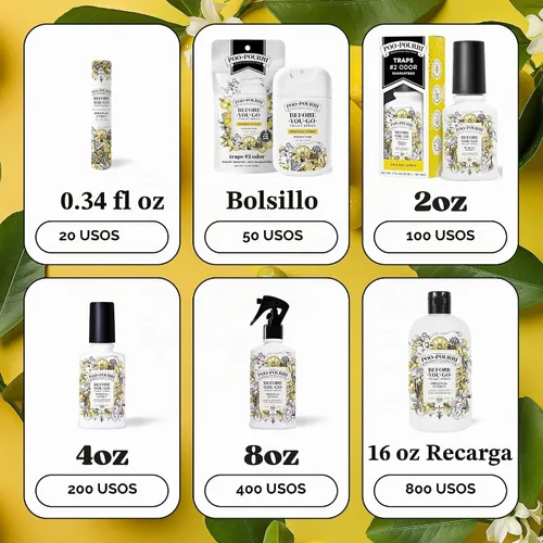Vista 10 de Poo-Pourri Before-You-Go - Aerosol para inodoro de bolsillo, cítricos