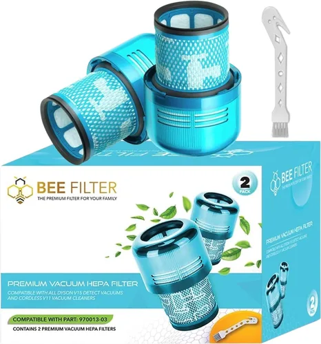 Vista 11 de Filtro Dyson V15, paquete de 1 unidad Filtro de repuesto True HEPA premium compatible con Dyson V15 Detect, V15 Detect Absolute, V15 Submarine