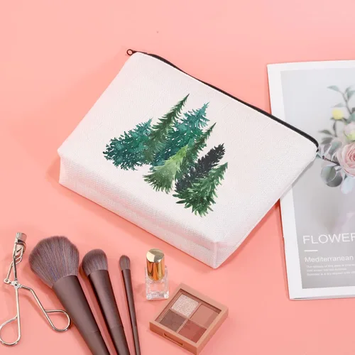 Vista 3 de JXGZSO Regalos de senderismo para su árbol del bosque, regalo para amantes de la naturaleza, viajes, senderismo bolsa con cremallera, Árboles