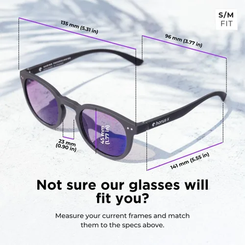 Vista 6 de Horus X - Sunglasses men and women UV400 100% UV Blocking Lightweight Sun Glasses