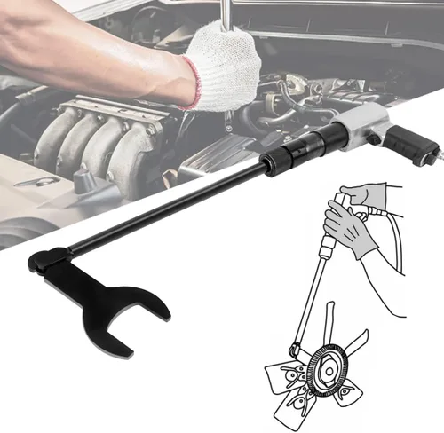 Vista 5 de Kit de herramientas de extracción de embrague de ventilador neumático DenForste - Juego de 8 piezas compatible con Jeep, Ford, GM, Chrysler