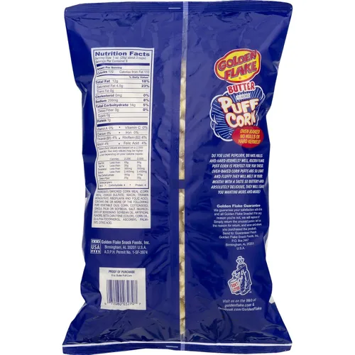 Vista 2 de Golden Flake Mantequilla de maíz de hojaldre, bolsas de 6 onzas (paquete de 4)