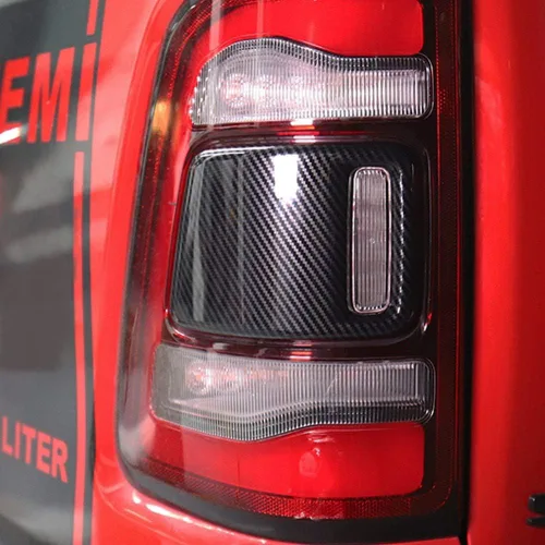 Vista 2 de luz trasera lámpara cubierta TRIM marco para Dodge Ram 1500 2019+