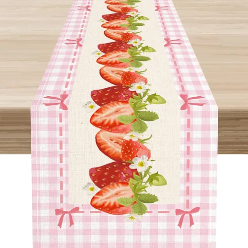 Vista 9 de Camino de mesa de primavera con margaritas, rústico, de temporada, con margaritas, acuarela, letras vintage, cocina, comedor, cocina, sala de estar