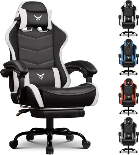 Vista 8 de GTPLAYER Silla Gaming, Sillas de Videojuegos Estilo Racing Sillas de Juegos de PC para Adultos - Respaldo Alto Acolchado Ergonómico Reclinable Silla