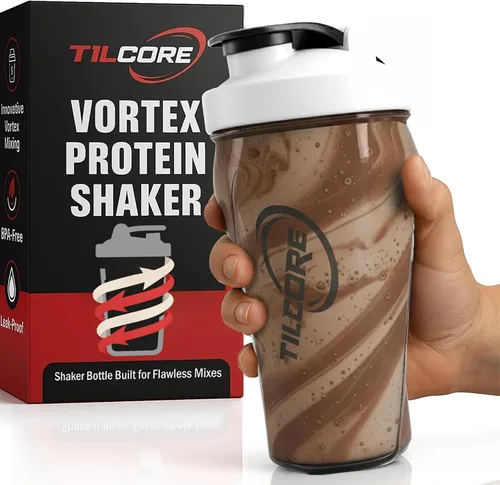 Vista 10 de Vortex - Botella mezcladora de proteínas de 24 onzas / 23.7 fl oz, taza agitadora prémium sin BPA para batidos y batidos de proteínas, a prueba
