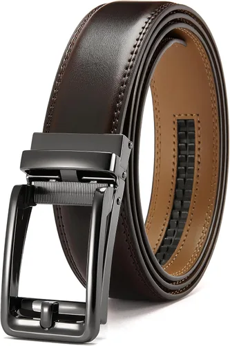 Vista 7 de CHAOREN Cinturones Click para hombre – Cinturón de trinquete para hombre de 1 3/8 pulgadas para pantalones de vestir – Compañero perfecto