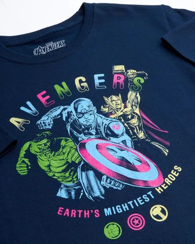 Vista 4 de Marvel Avengers Boys 3 Pack T-Shirts Spider-Man, Hulk, Captain America, Iron Man, Thor (4-16)
