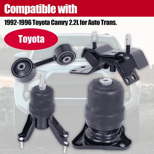 Vista 2 de Motor de montaje de motor compatible con Toyota Camry 2.2L transmisión automática 1992 1993 1994 1995 1996 4 piezas A6277 A6253 A6235 A6256