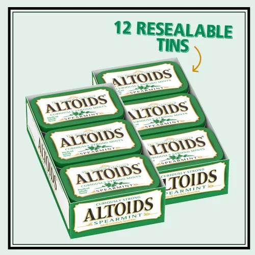 Vista 4 de Altoids - Mentas sabor hierbabuena, 1.76 onzas (12 paquetes)
