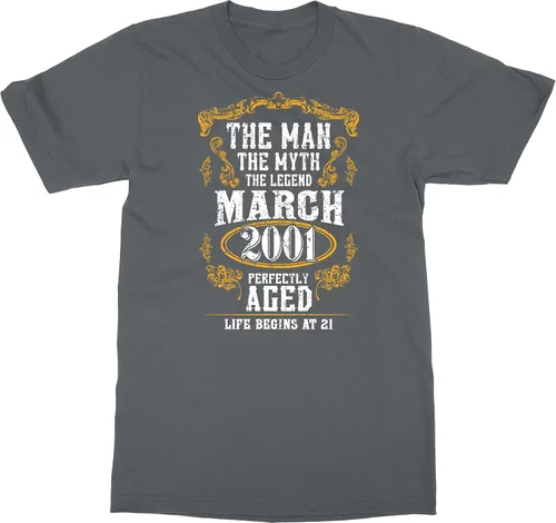 Vista 5 de Man Myth 20th Birthday Marzo 2002 Gift Camiseta unisex