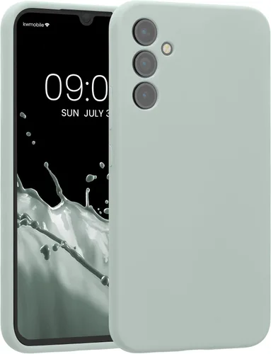 Vista 100 de kwmobile Funda compatible con Samsung Galaxy A13 4G - Funda delgada de silicona TPU - Acabado suave al tacto - Amarillo radiante