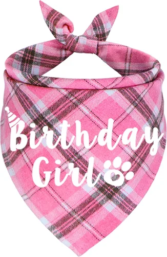 Vista 6 de Bandana de cumpleaños para perros, bandana de cumpleaños de varios tamaños para perros, bandana de cumpleaños para perros pequeños y mascotas