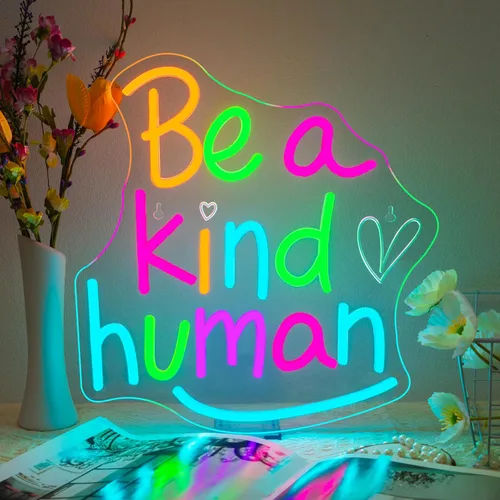 Vista 11 de Letrero LED de neón para decoración de pared, con texto en inglés "Good Girls Read Dirty Books", luz de neón regulable para el hogar, libro, fiesta