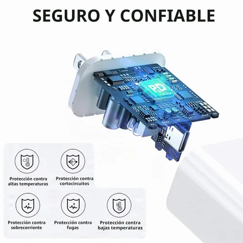 Vista 2 de Cargador rápido de 10 pies para iPhone de 20 W, cargador extra largo para iPhone, carga rápida, paquete de 2 cables USB C a Lightning de 10 pies