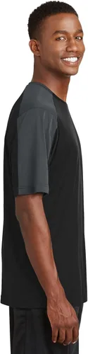 Vista 2 de Sport-TekST354 PosiChargeCompetitorCamiseta de manga bloqueada