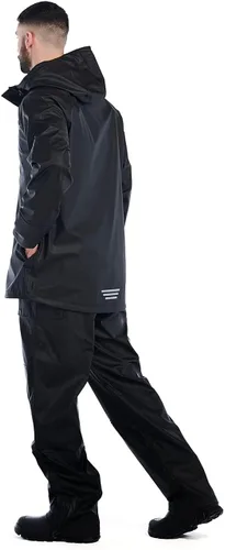 Vista 6 de Caterpillar Longshore - Chaquetas impermeables para hombre con costuras soldadas, antebrazos reforzados y bolsillos con cremallera para las manos