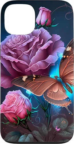 Vista 7 de Family Butterfly Rose Flower Firefly PC Case for iPhone 17